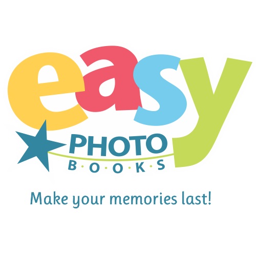 Easy photo books logo with the slogan make your memories last!