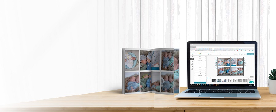 A layout example of easy photo books print.